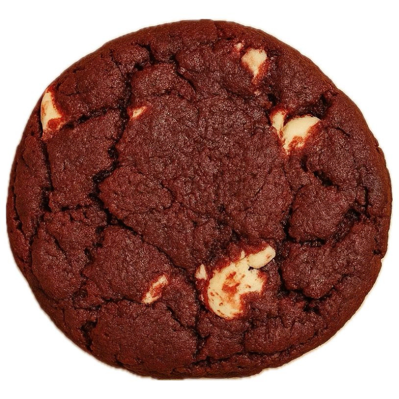 Red velvet & White Chocolate cookie image