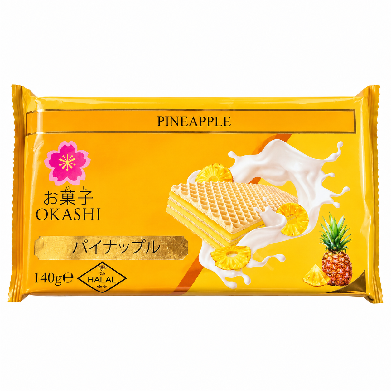 Okashi Pineapple Wafers 140g image