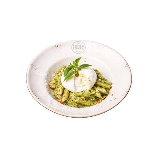 Penne Pesto Burrata image