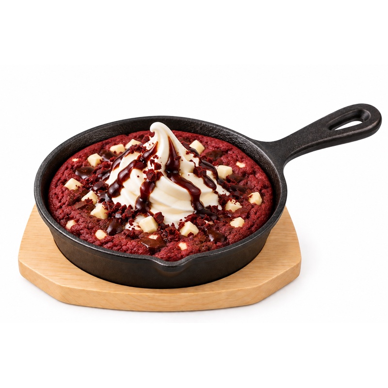Red Velvet Skillet Cookie image