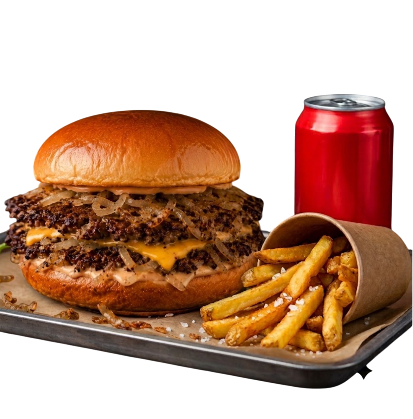 Oklahoma Onion Double Smash Menü image