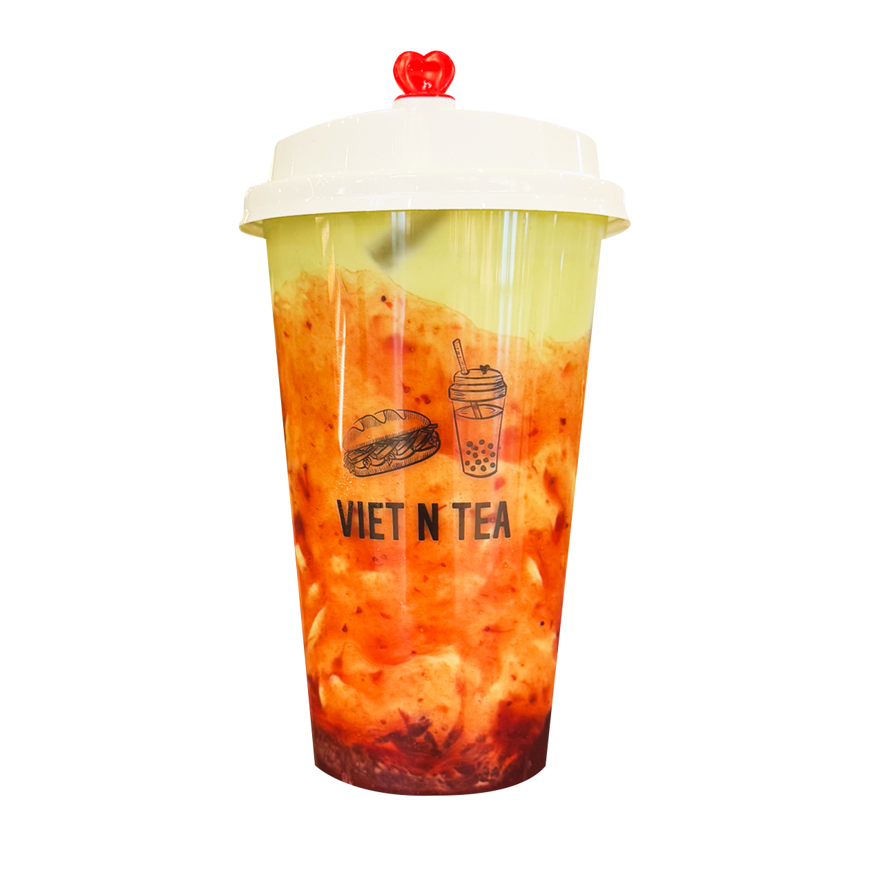 Strawberry Matcha Milk Tea image