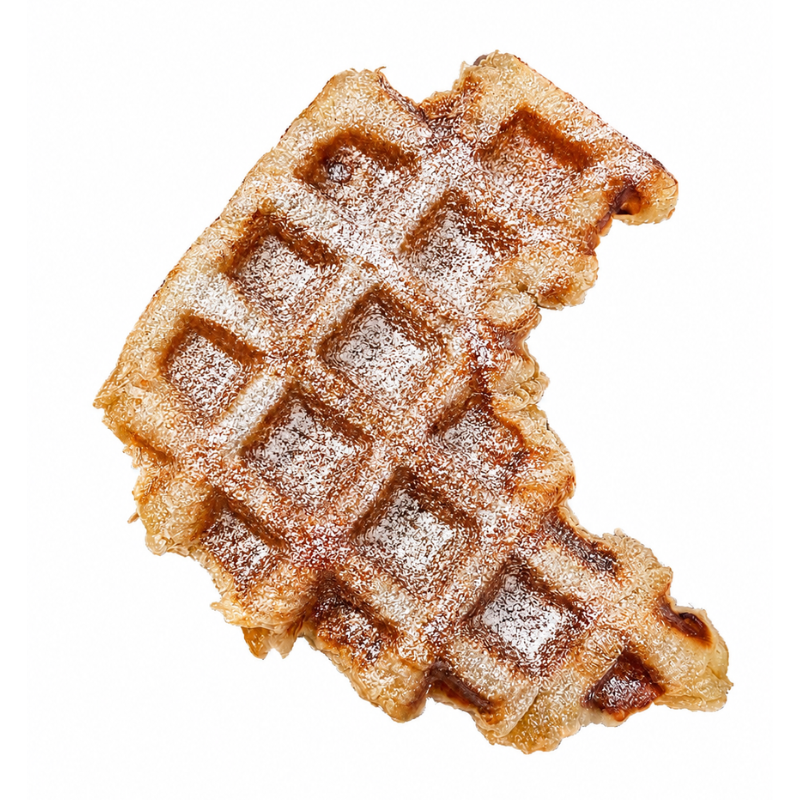 Croffle mit Puderzucker image