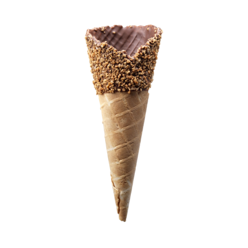 Chocolade hoorn met hazelnoot image