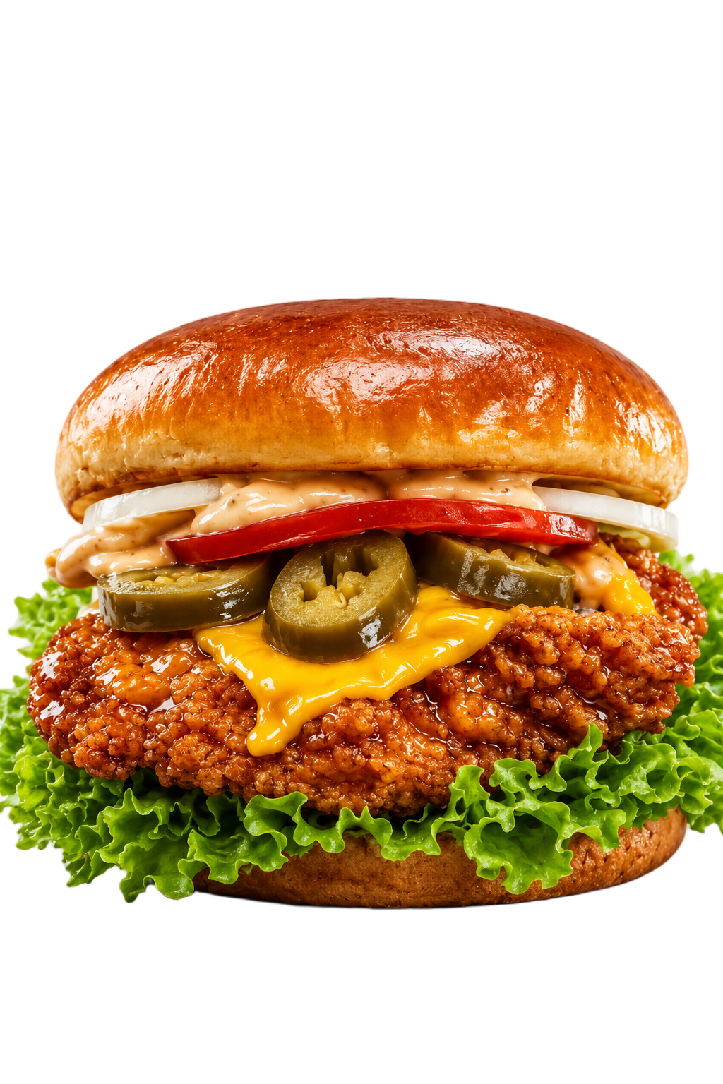 Spicy Crunchy Chicken Burger (Hot) image
