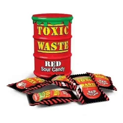 Toxic waste red image