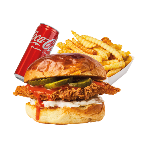 Make it a combo: Nashville hot chicken burger image