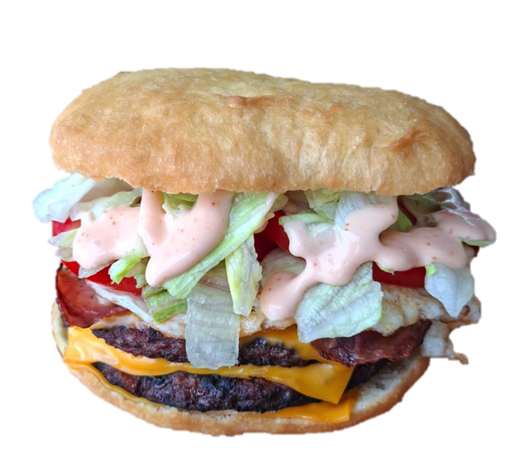 Double Johnny Cake Burger image