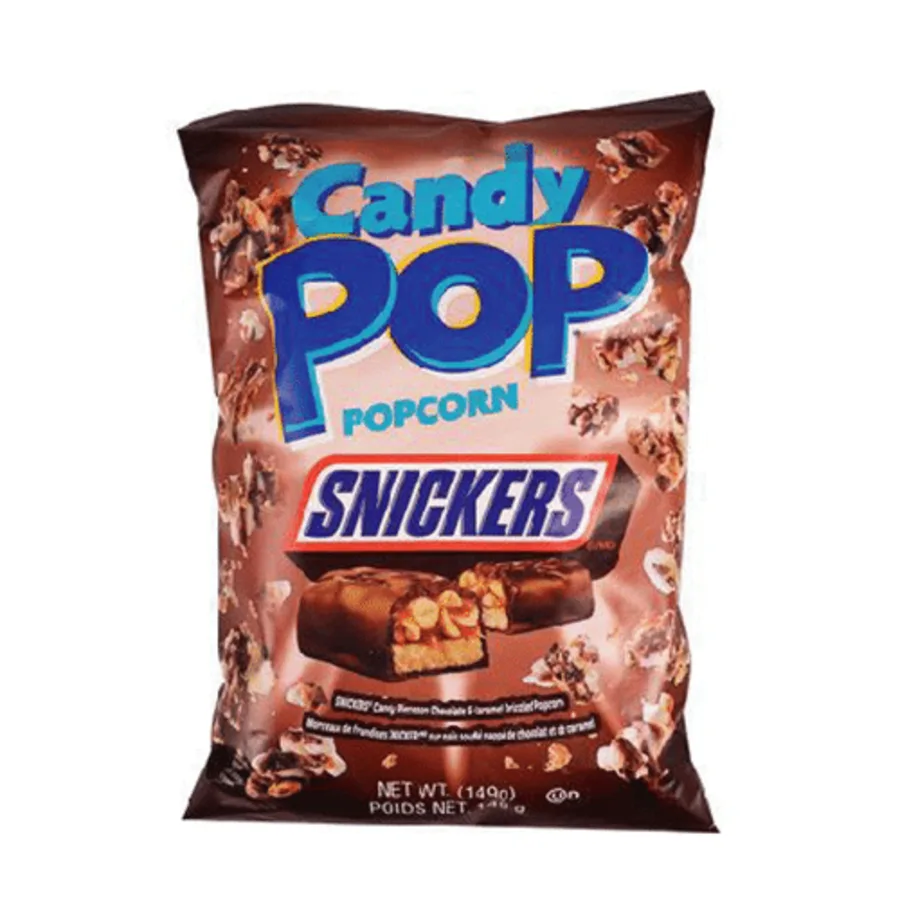 Candy popcorn snickers image