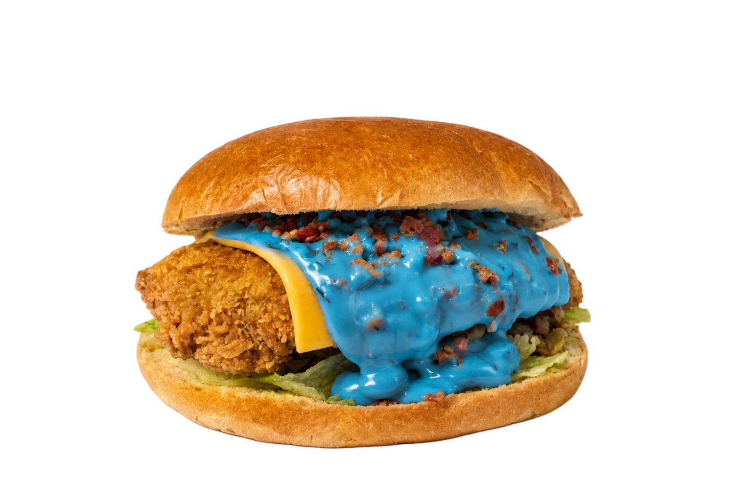 Blue monster crispy burger image