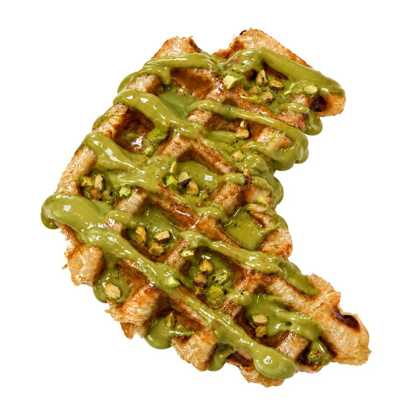 Croffle mit Pistazien Soße image