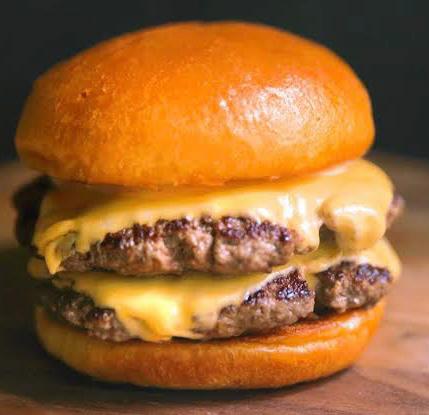 Double smash burger image