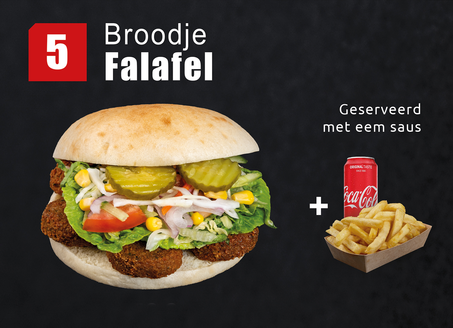Menu-5 Broodje Falafel image