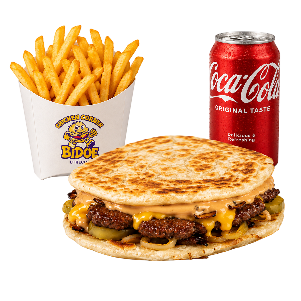 Paratha burger menu image