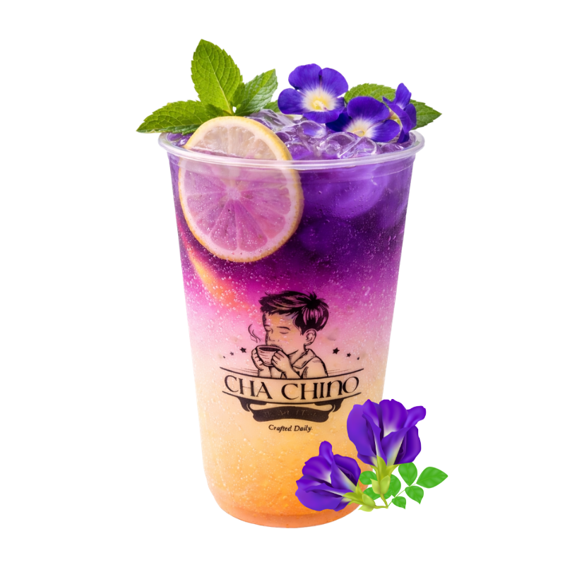 Butterfly Pea Tea Soda image