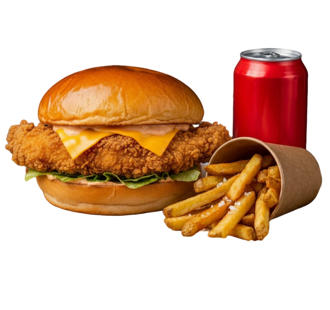 Crispy Chicken Burger Menü image