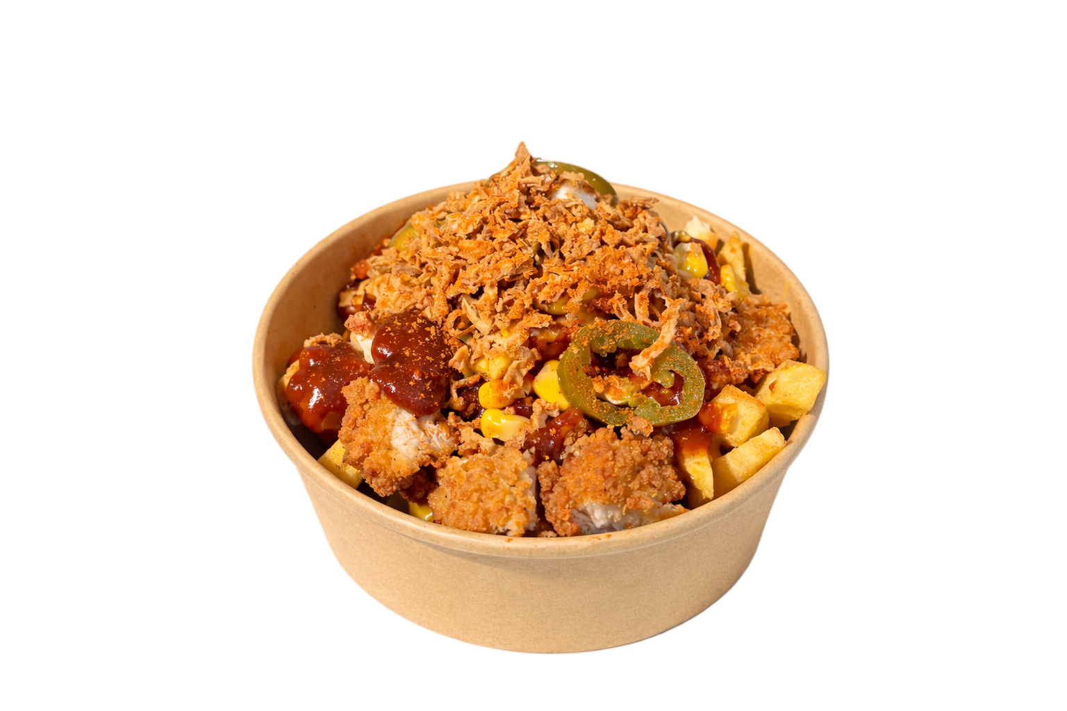 Loaded fries BBQ chicken image