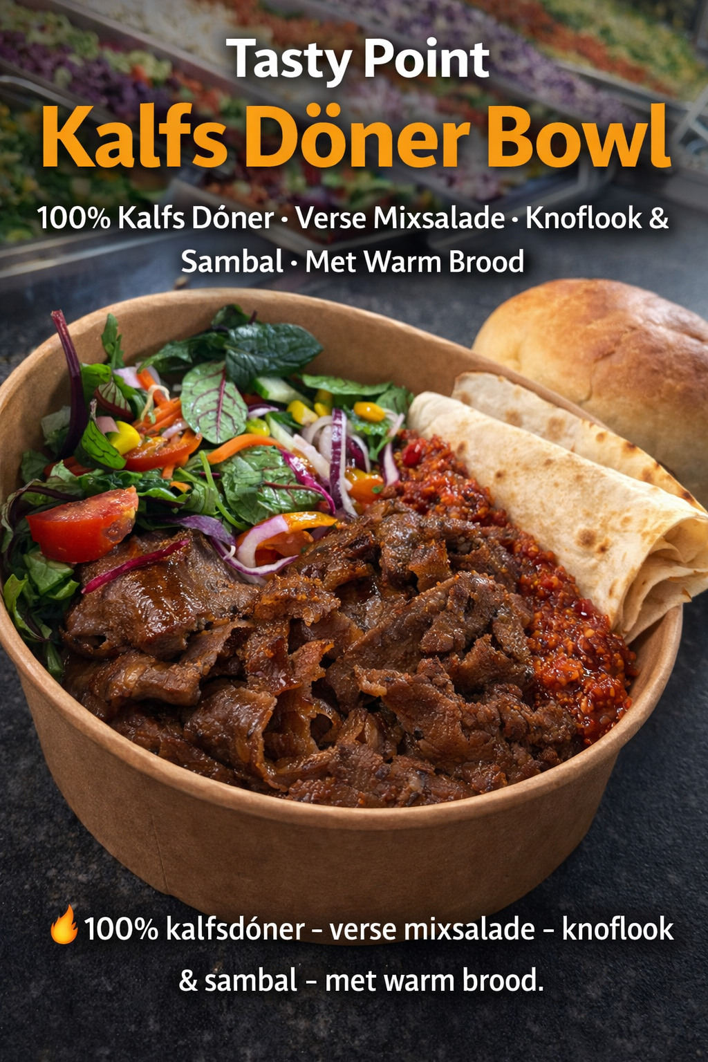Tasty Point 100% Kalfs Yaprak Döner bowl image