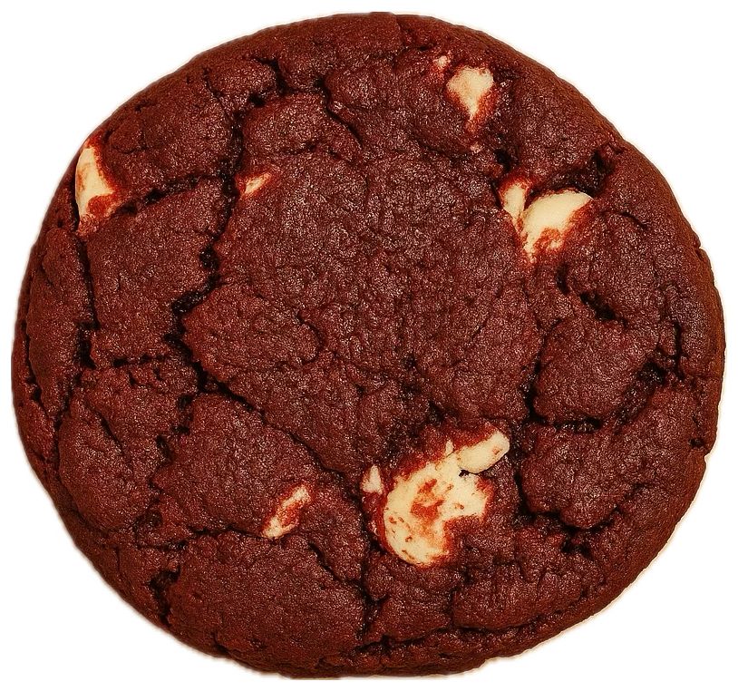 Red velvet & White Chocolate cookie image