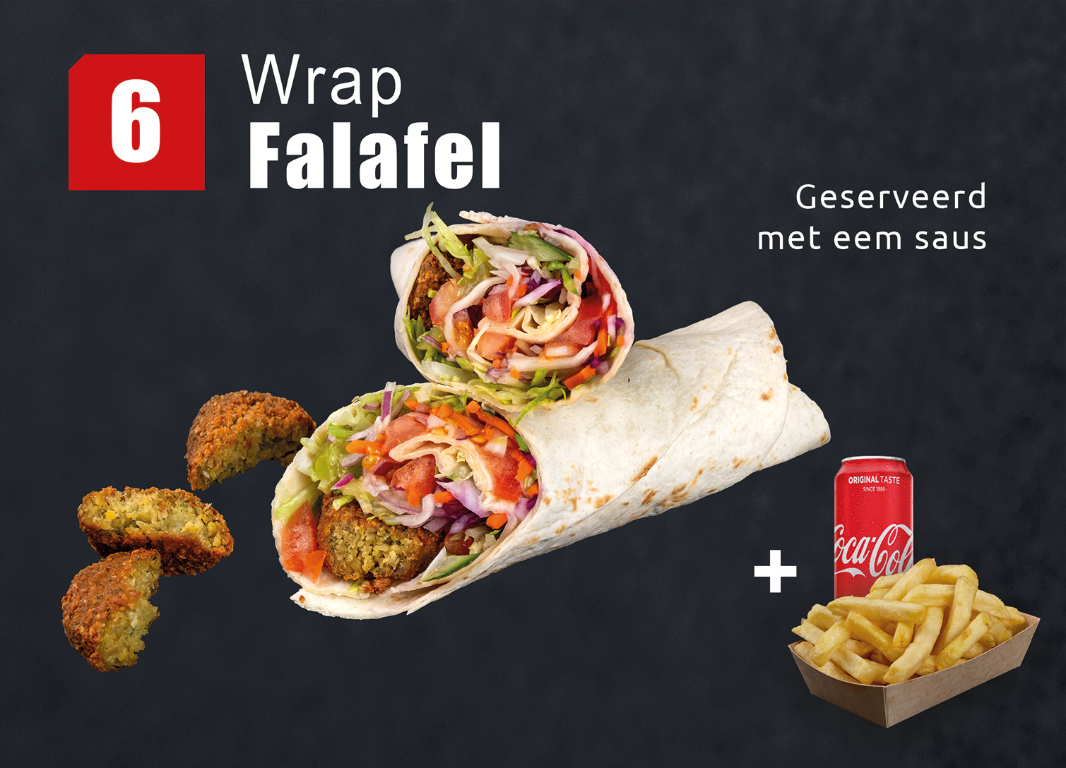 Menu-6 Wrap Falafel image