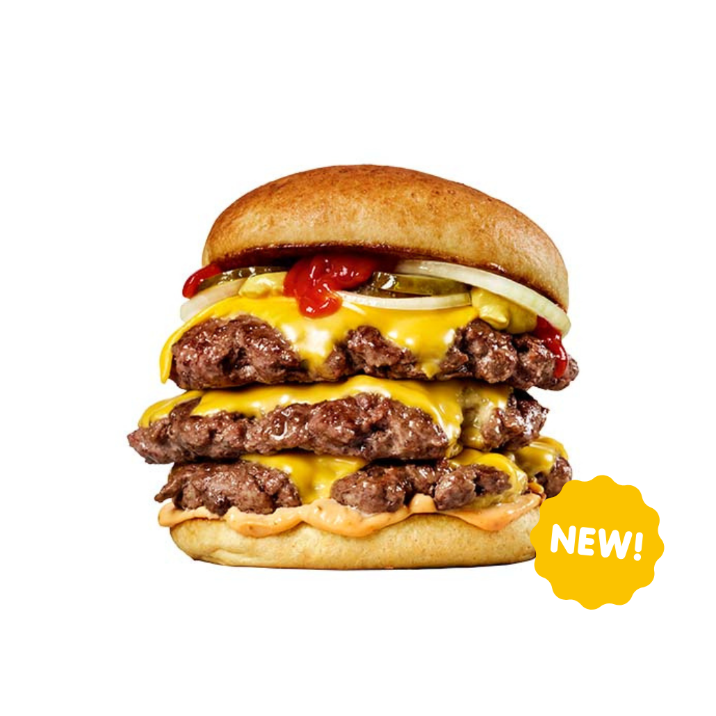 Triple smash burger image