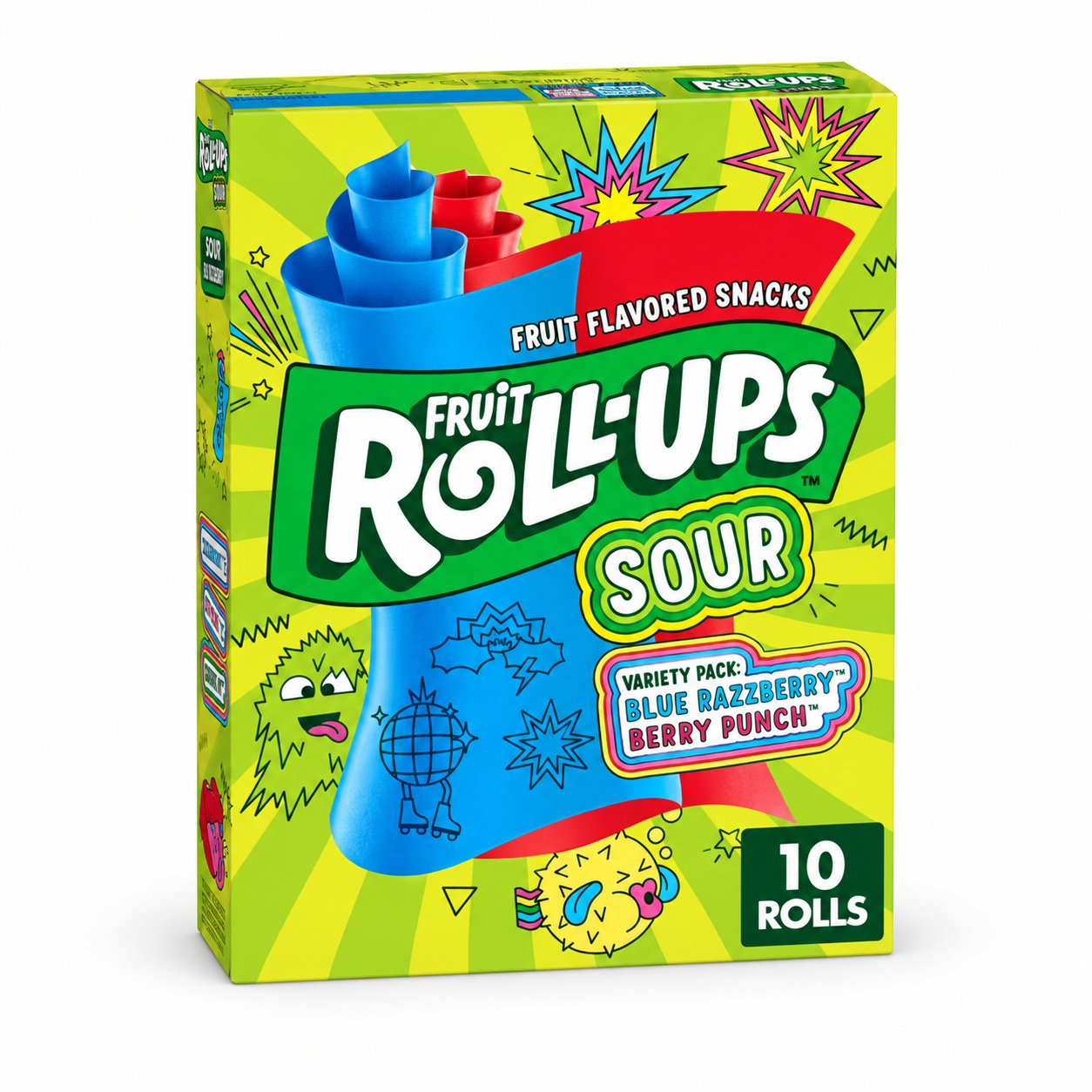 Fruit Roll-Ups sour blue razzberry image