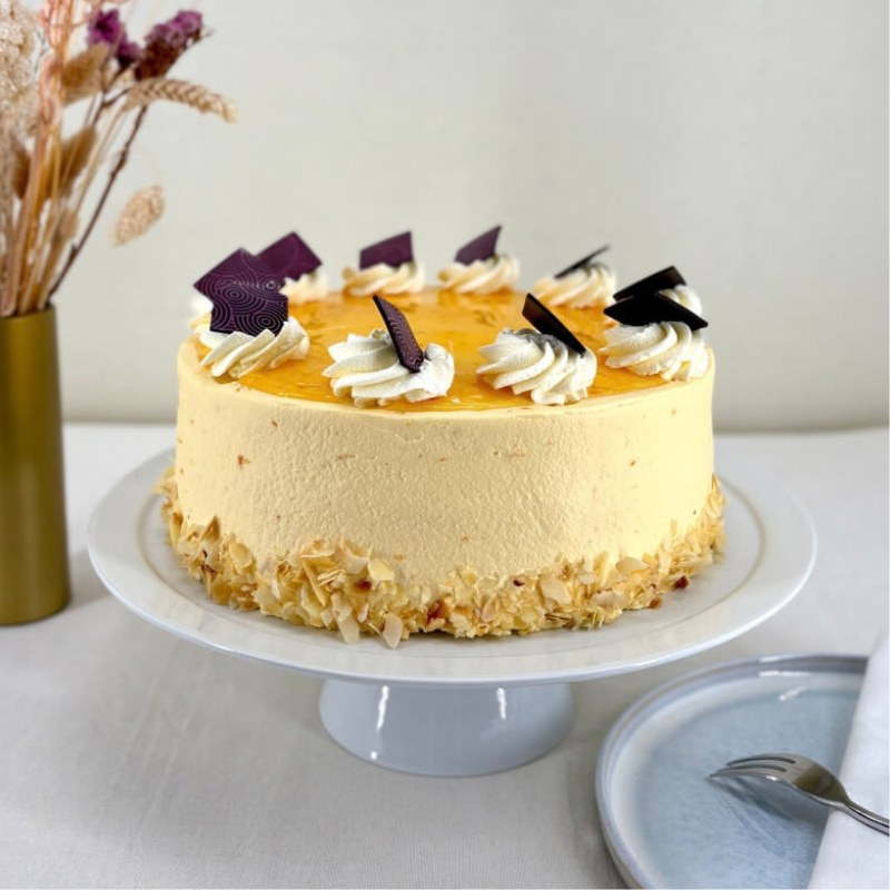 Pfirsich-Maracuja-Sahne-Torte image